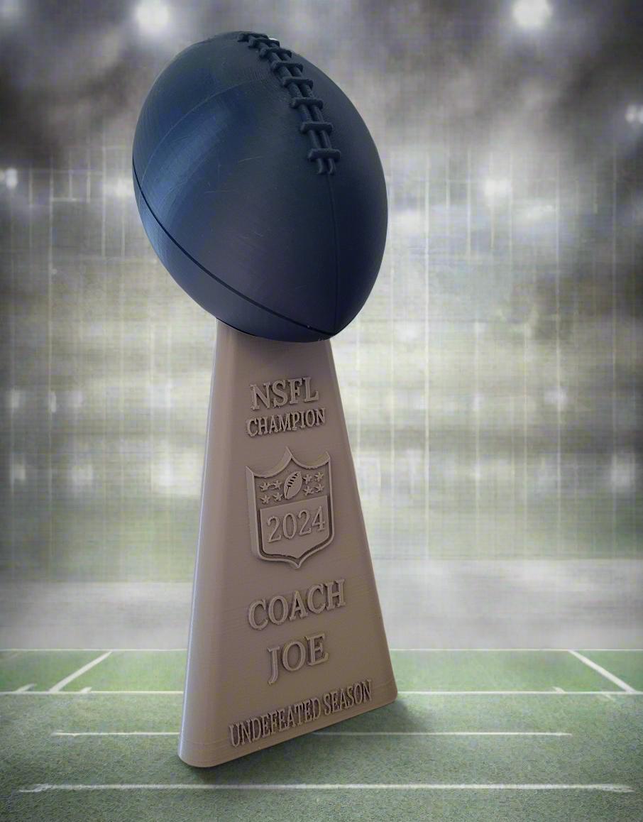 Custom Fantasy Football Trophy - Personalized Championship Award