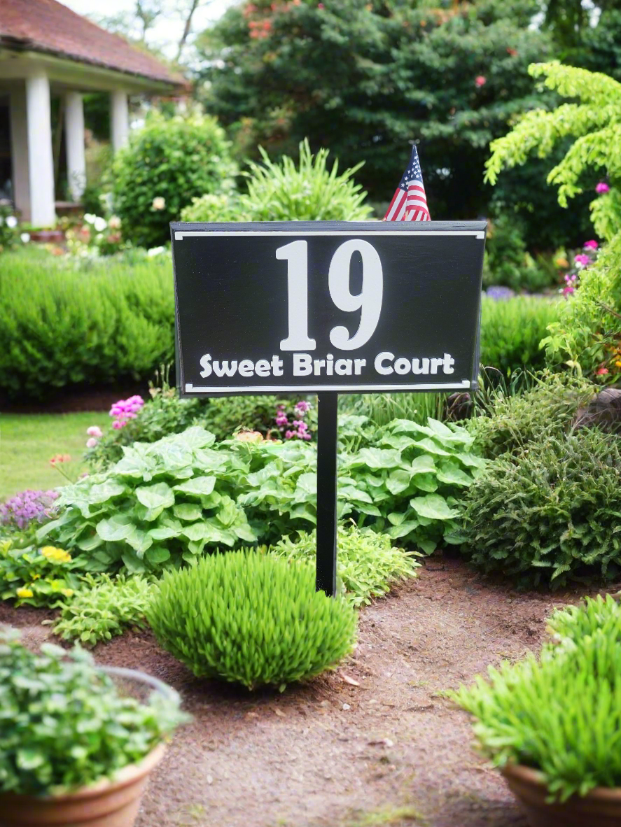 Rectangle Custom Address Sign – BrAvEl WoodWorx