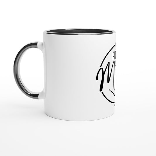 Field Hockey Mom White 11oz Ceramic Mug with Color Inside