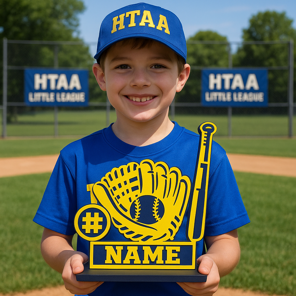 Youth Baseball Team/Player Gift Trophy Memorabilia - Base
