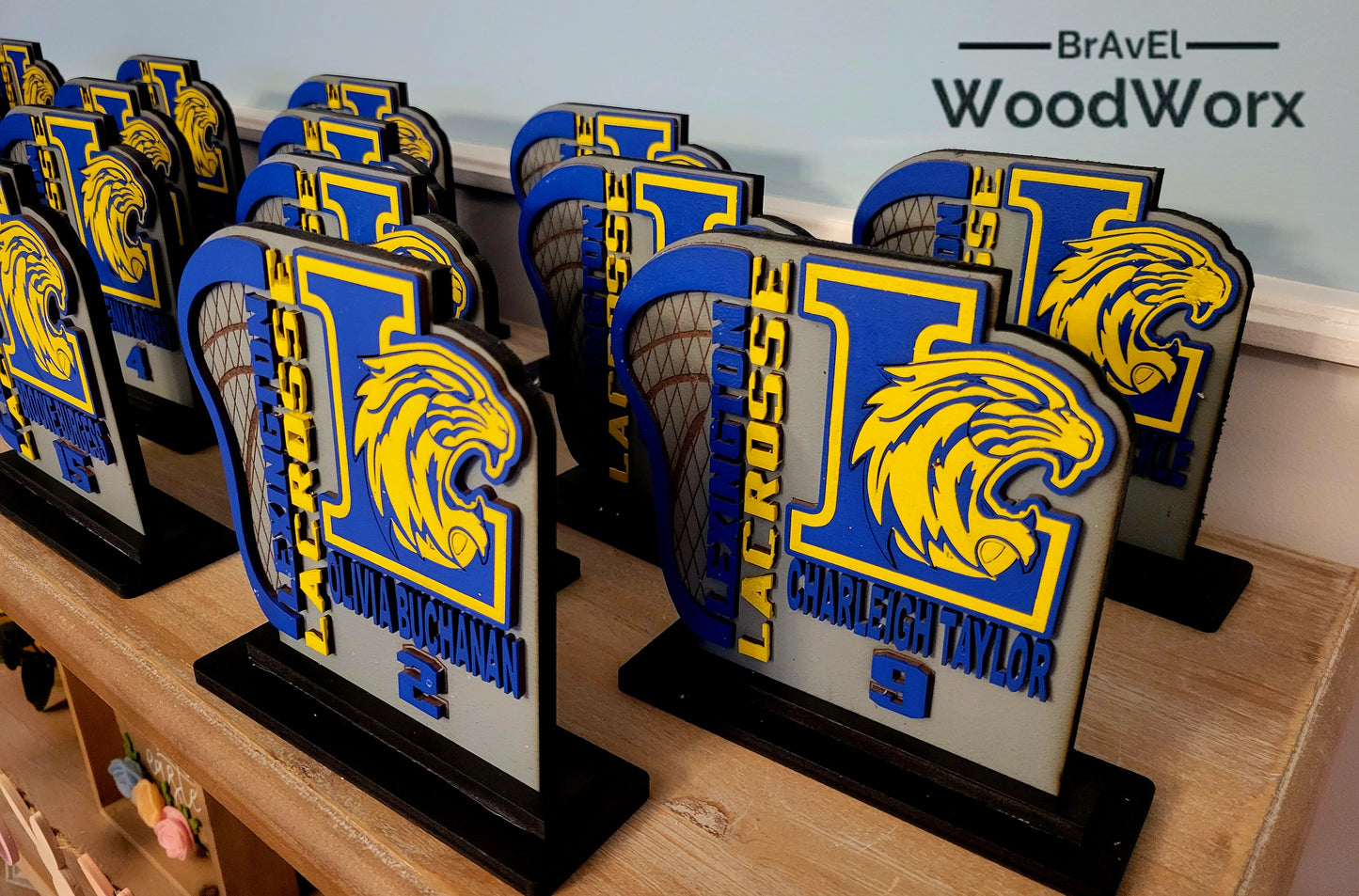 Lacrosse Legends: Personalized Player Shelf Sitter w/base