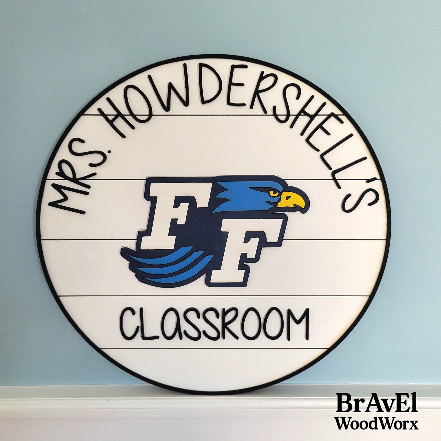 Custom Teacher's Classroom Sign: Inspiring Education, Personalized Touch