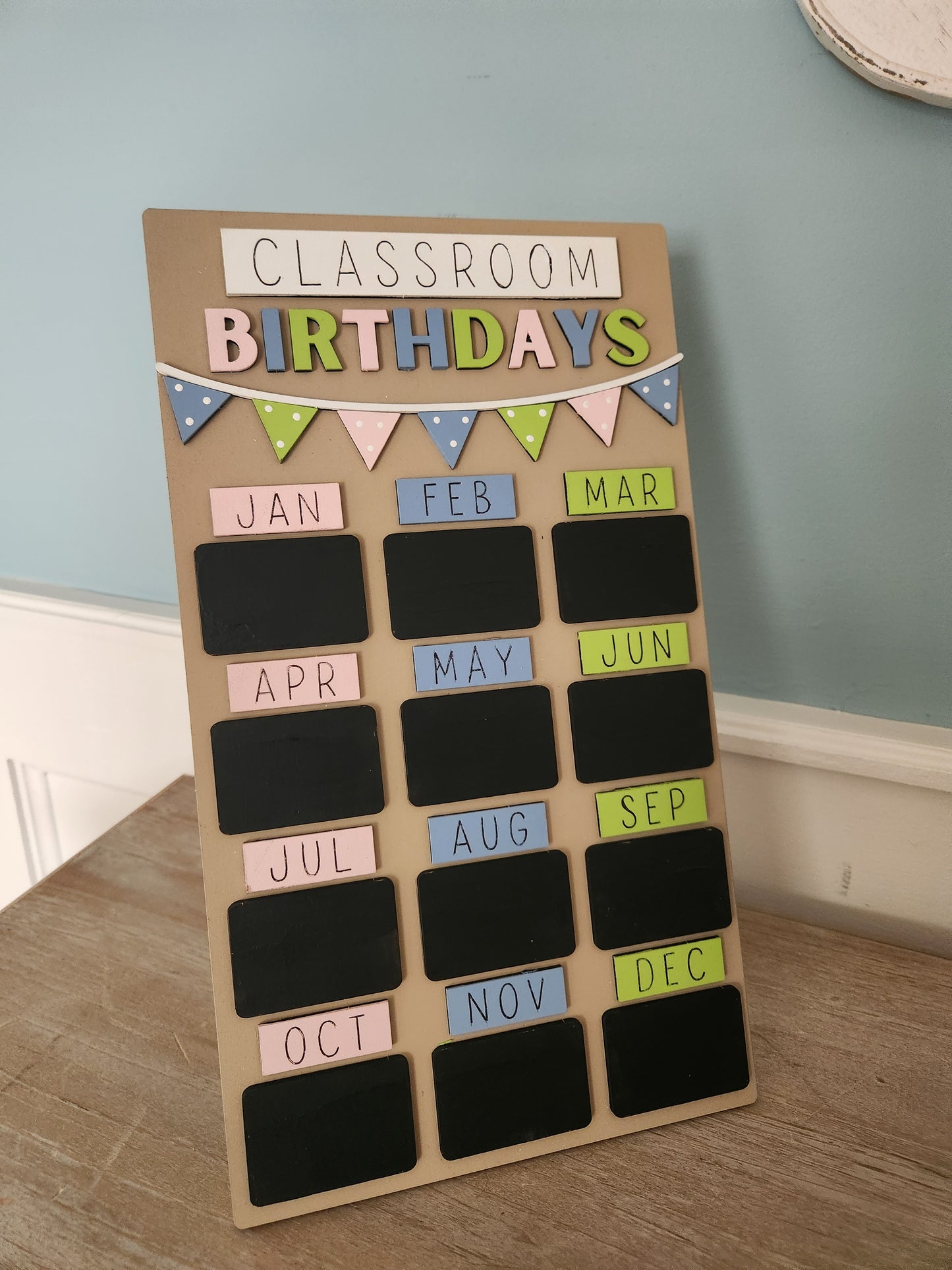 Handcrafted Farmhouse Chalkboard/Whiteboard | Classroom Birthday & Teacher Gift | Back-to-School & First Day Decoration