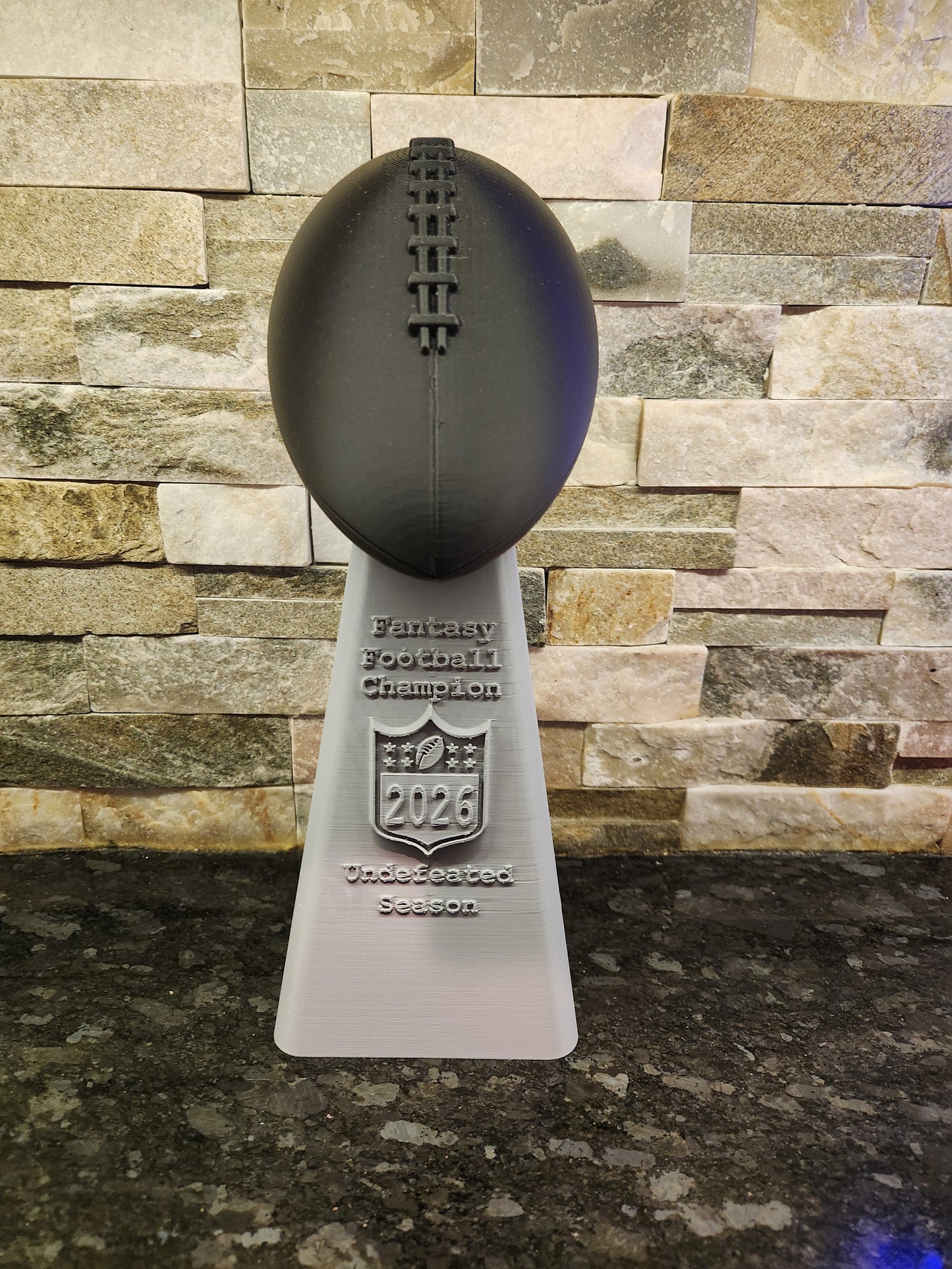 Custom Fantasy Football Trophy – Personalized Engraved Champion Award for League Winners