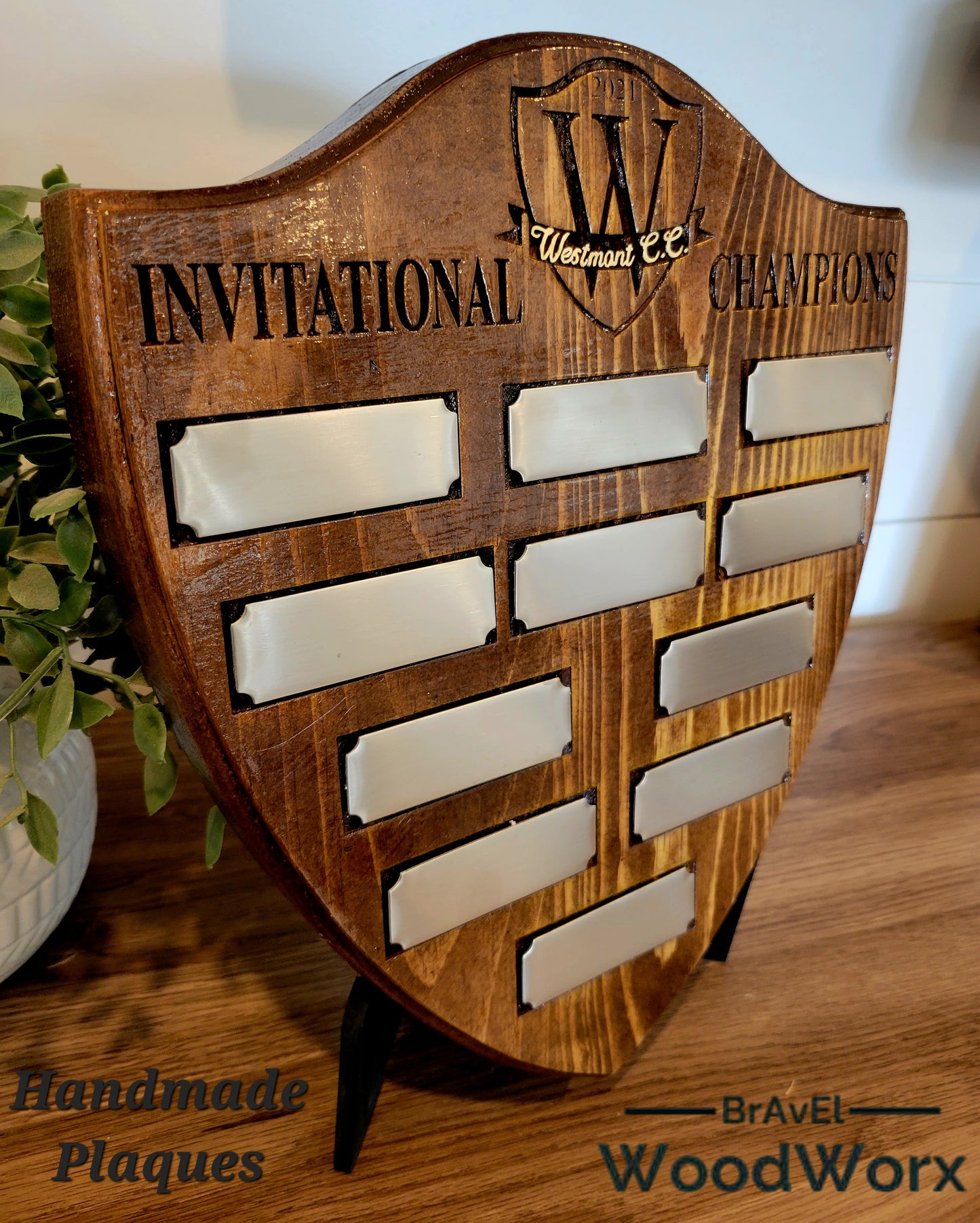 Custom Shaped Solid Wood Personalized Laser Engraved Plaque – Custom Engraving for Awards, Gifts & Decor