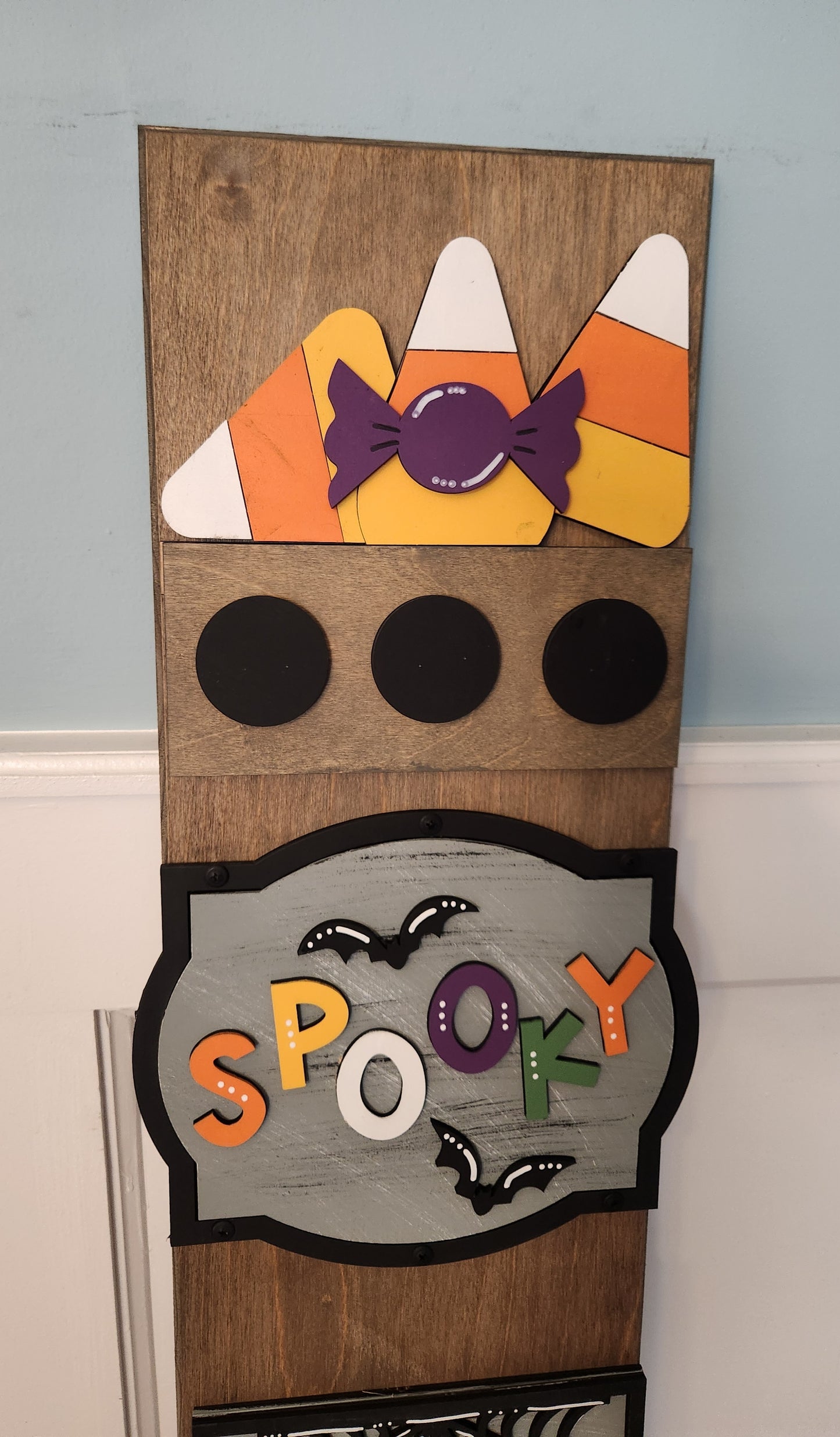 Fall Spooky Halloween Witch Interchangeable Porch Leaner – Custom Wooden Front Porch Sign with Swappable Holiday & Everyday Designs (Copy)