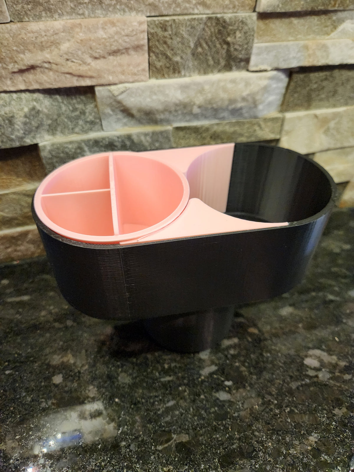 Customizable 3D Printed Cup Holder Expander with Detachable Organizer - Choose Your Color!