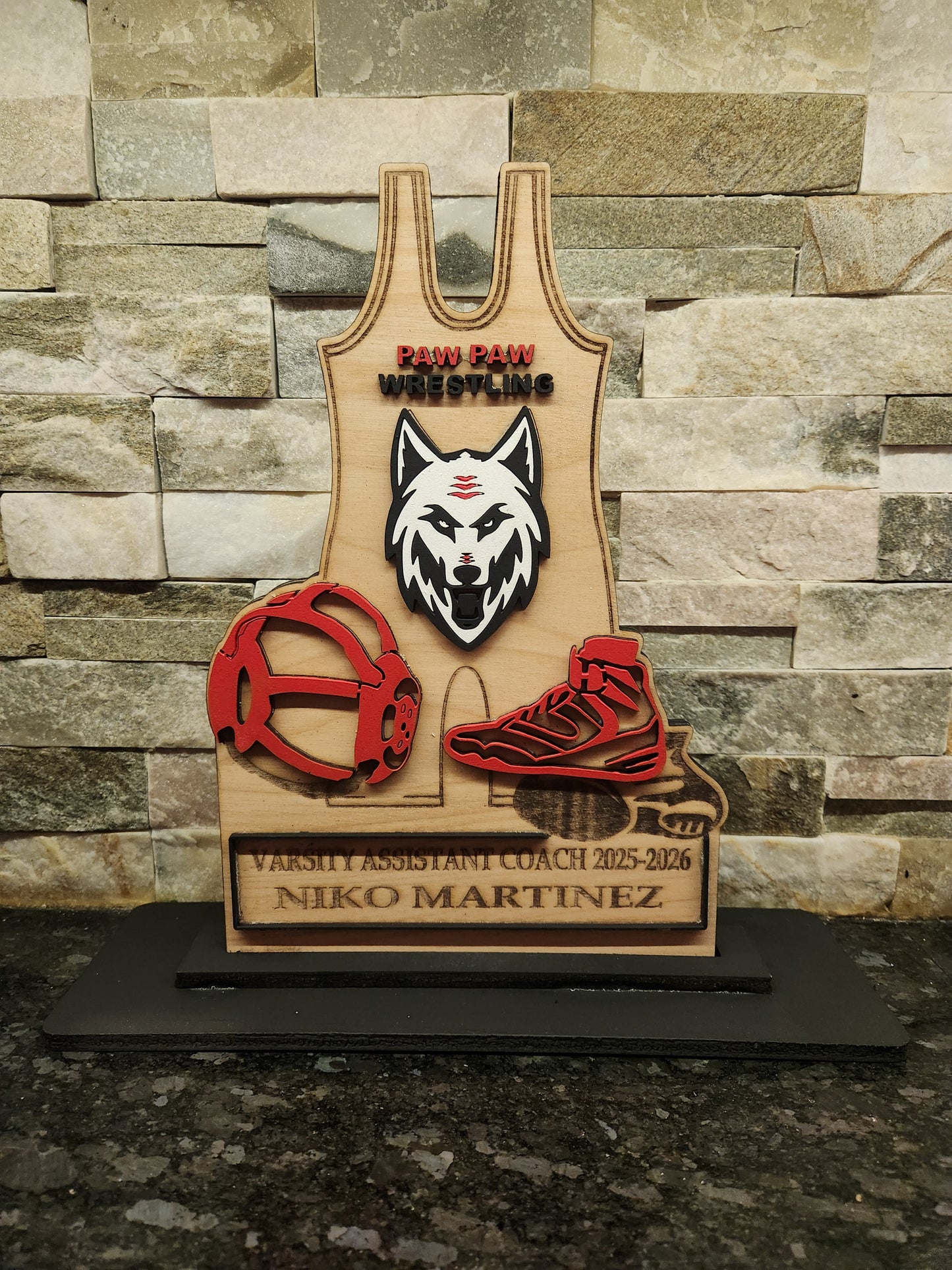 Golden Grappler: Youth Wrestling Singlet Trophy