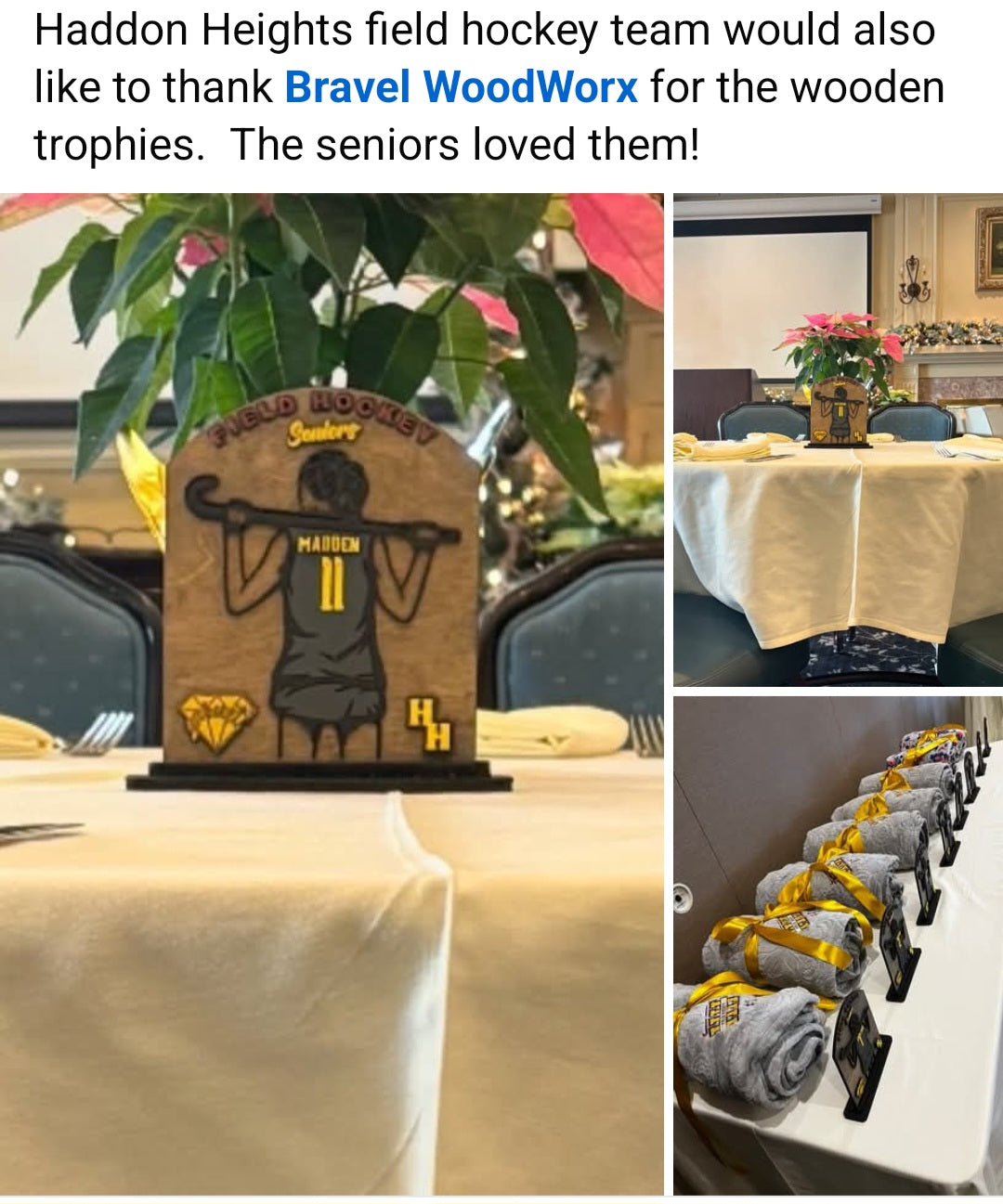 Victory Sticks: Personalized Field Hockey Trophy & Award