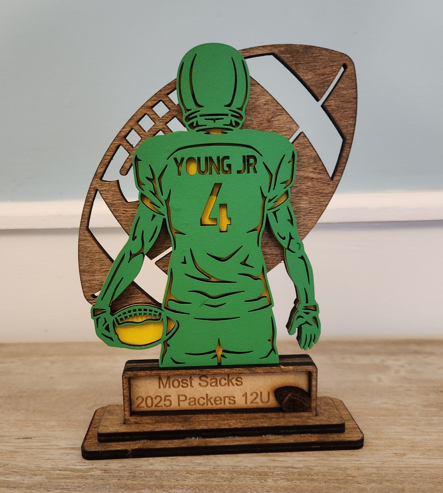 Custom Youth Football Team & Player Trophy Award