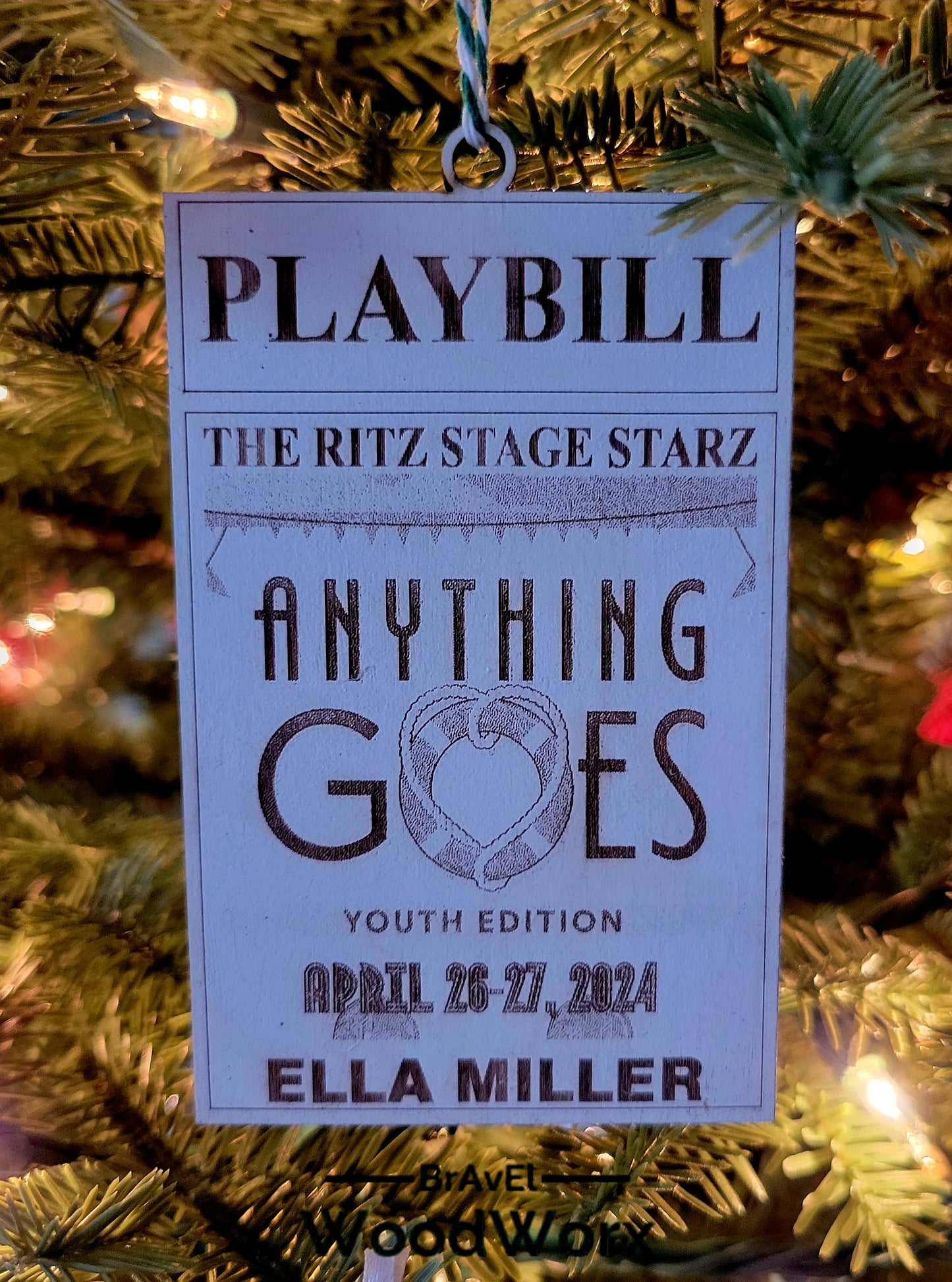 Broadway Memories: Playbill-Inspired Handmade Ornament