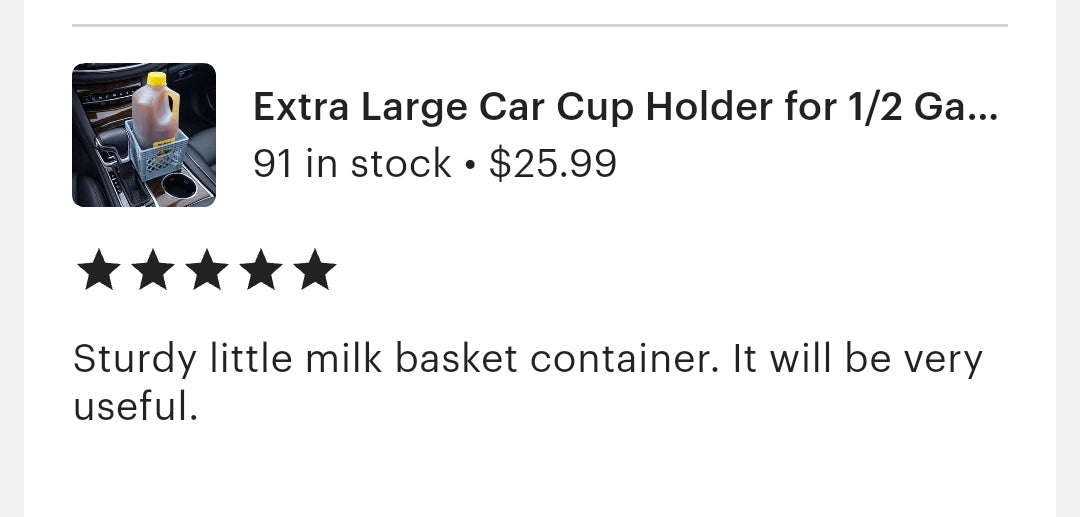 Customizable 3D Printed 1/2 Gallon Container Holder - Choose Your Color!