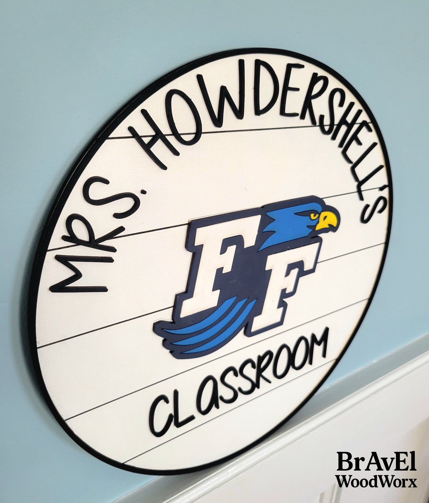 Custom Teacher's Classroom Sign: Inspiring Education, Personalized Touch